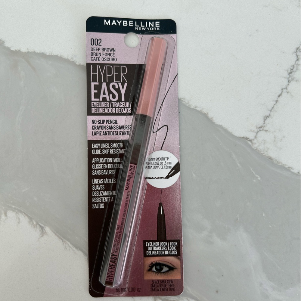 New Maybelline Hyper Easy Eyeliner in deep brown